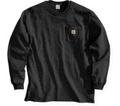 Carhartt Workwear Pocket Camisa Longsleeve - Negro (M)