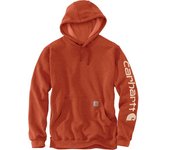 Carhartt Midweight Sleeve Logo Sudadera con capucha - Naranja