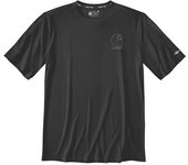 Carhartt Force Sun Defender™ Short-Sleeve Logo Graphic Camiseta funcional - Negro