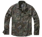 Brandit SlimFit Camisa - Verde