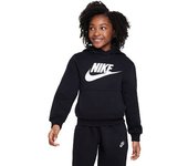 Nike - Sudadera Sportswear Club Fleece HBR Niño, Unisex, Black-White, S