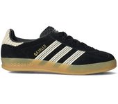 Adidas - Zapatilla Gazelle Indoor Mujer, Mujer, core black-wonder white-GUM 3, 5,5 UK