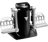TPR Rudder Negro, Plata USB Simulador de Vuelo Analógico PC, Pedales