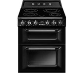 Cocina Smeg Victoria TR62IBL2 inducción negra 2 hornos eficiencia A 60x60cm