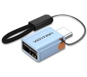 Vention CUBH0 Adaptador OTG USB 3.1 Tipo-C Macho a USB Hembra Azul