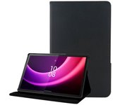 Cool Funda Polipiel Liso Negro para Lenovo Tab P11 2ª Gen