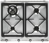 Smeg Victoria SR964XGH Placa de Gas 4 Zonas 60cm Inox