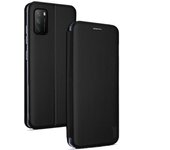 Cool Funda Flip Cover Elegance Negro para Xiaomi Pocophone M3/Redmi 9T