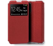 Cool Funda Flip Cover Liso Rojo para Xiaomi Mi 10T/Mi 10T Pro