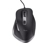 Trust Fyda Ratón Óptico Ergonómico Eco USB 5000DPI Negro
