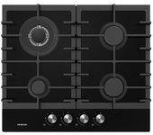 Infiniton GG-429 Placa de Gas 4 Fuegos 60cm Cristal Negro