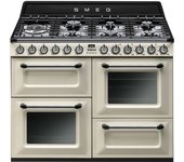 Smeg Victoria TR4110P1 Cocina de Gas 7 Zonas + 2 Hornos Crema