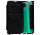 Funda Funda Flip Cover Leather Negro para Huawei P40 Lite