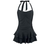 Bañador Rockabilly de Pussy Deluxe - Lovely Chic Swimsuit - S 3XL - para Mujer - Negro