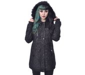 Chaqueta entre-tiempo Gótico de Poizen Industries - Leo Heart Jacket - S XL - para Mujer - Negro