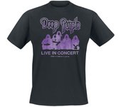 Camiseta de Deep Purple - Live In Concert - S XXL - para Hombre - Negro