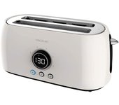 Tostador - Cecotec ClassicToast 15000 Beige Extra Double, Cuatro Tostadas, 1500 W, Beige