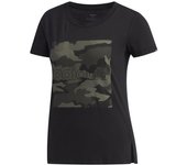 Camiseta adidas boxed como graphic mujer negro