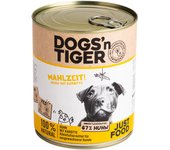 Dogs'n Tiger Adulto 6 x 800 g comida húmeda para perros - Pollo y zanahoria