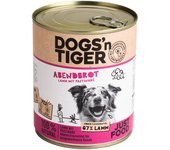 Dogs'n Tiger Adulto 12 x 800 g comida húmeda para perros - Cordero y chirivía