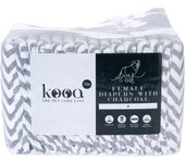 kooa pañales  con carbón vegetal para perras - Talla: M