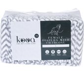 kooa pañales  con carbón vegetal para perras - Talla: L