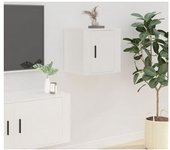vidaXL Mueble Para Tv De Pared Blanco 40x34.5x40 Cm