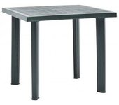 vidaXL Mesa De Jardín De Plástico Verde 80x75x72 Cm