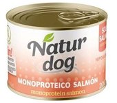 Naturdog Wet Monoproteico Salmón Grain Free 6 x 200 gr