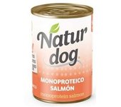 Naturdog Wet Monoproteico Salmón Grain Free 6 x 400 gr