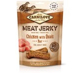 12x100g Carnilove Dog Adulto Jerky en barritas sabor Codorniz Pollo