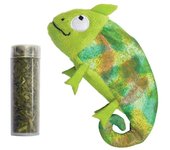 Kong Camaleón de Peluche Recargable para Gatos con Catnip 11 cm