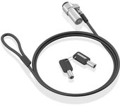 Cable de seguridad AISENS ASLK-D45K06-BK NANO 1.5m acero cerradura de llave portátil