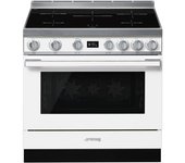 Smeg Portofino CPF9IPWH Cocina de Inducción 5 Zonas + Horno Pirolítico Blanca