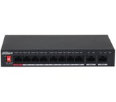 Switch Dahua PFS3010-8ET-96-V2 8 PoE Fast Ethernet + 2 Uplink Gigabit 5.6Gbps VLAN QoS