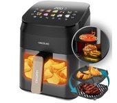 Freidora de aire Cecotec Cecofry 11L 2900W ahumador, grill y doble cubeta Sync/Match