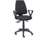 Piqueras y Crespo Elche S Bali Silla de Oficina Brazos Fijos Ruedas Nylon Negro