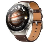 Huawei Watch 4 Pro Reloj Smartwatch 48mm con Caja de Titanio y Correa de Piel Marrón