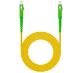 Nanocable Cable de Fibra Óptica SC/APC a SC/APC Monomodo Simplex LSZH 100m Amarillo