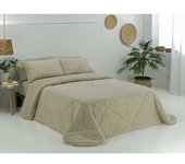 DONEGAL COLLECTIONS Edredón coralina borreguito beige cama 135cm (235x265cm)