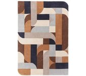 Novatrend Alfombra moderna tufted a mano en lana  naranja 160x230 cm