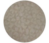 Wecon Home Alfombra redonda beige arena diseño tufting a mano 200 rd.