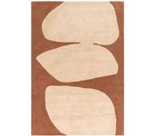 Novatrend Alfombra moderna tufted a mano en lana  naranja 160x230 cm