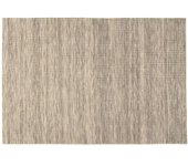 MACABANE Alfombra rectangular de lana blanco y caqui de 160x230 cm
