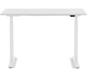 Kare Design Escritorio de pie ajustable de acero blanco y blanco L160
