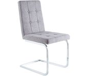 duehome Pack 4 sillas de comedor vanity símil, gris, 45 x 93 x 58cm