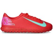 Nike - Bota de fútbol Zoom Mercurial Vapor 16 Club Turf Niño, Unisex, Ember Glow-Aurora Green, 5,5Y