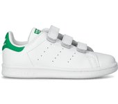 Adidas - Zapatilla Stan Smith Comfort Closure Niños, Unisex, White-White-Green, 33,5