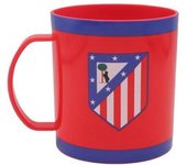 AT Madrid - Taza De Microondas Atletico de Madrid, Unisex, Rojo-Blanco