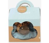 Estuche zapatillas de casa patucos + doudou ROBEEZ© para recién nacido verde agua
